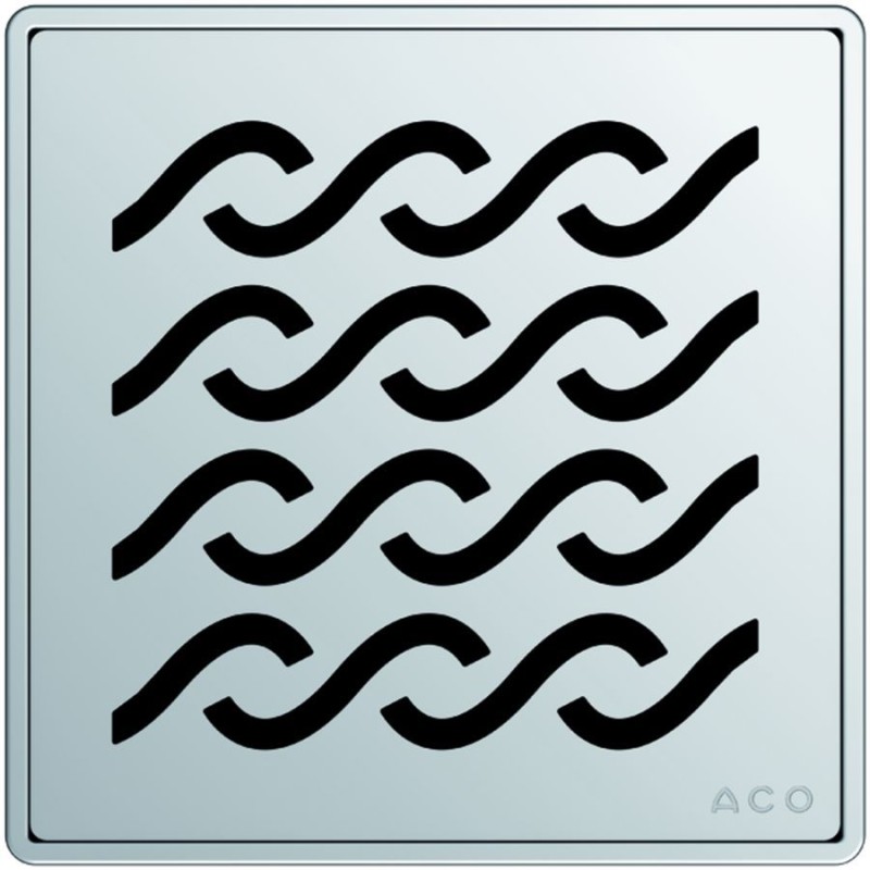 ACO Showerdrain Easyflow designrooster vierkant Hawaii