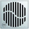 ACO Showerdrain Easyflow designrooster vierkant Wave vergr