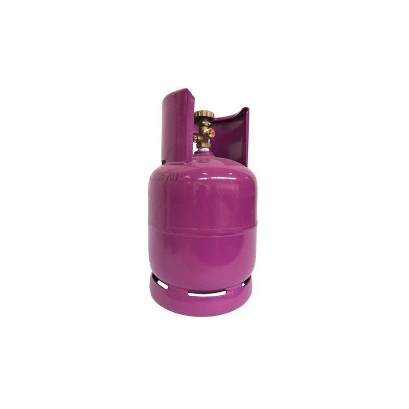 Propaanfles gelast (2,5 Kg) 3/8″ Links 6.1 Liter
