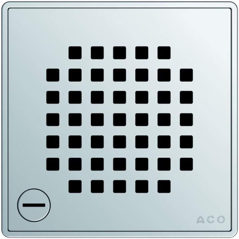 ACO Showerdrain Easyflow designrooster vierkant Quadrato ver