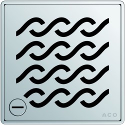 ACO Showerdrain Easyflow designrooster vierkant Hawaii vergr