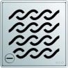 ACO Showerdrain Easyflow designrooster vierkant Hawaii vergr
