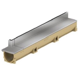 ACO Slotline RVS opzetelement met inwendige hoek hoogte 65 mm 850+150