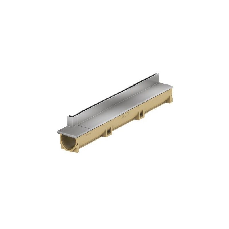 ACO Slotline RVS opzetelement met inwendige hoek hoogte 65 mm 850+150