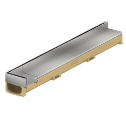 ACO Slotline RVS opzetelement uitwendige hoek lengte 850+150 h40 mm