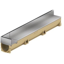 ACO Slotline RVS opzetelement uitwendige hoek hoogte 65mm 850+150mm