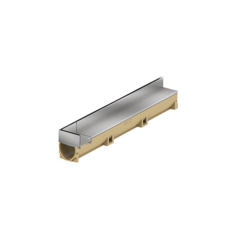 ACO Slotline RVS opzetelement uitwendige hoek hoogte 65mm 850+150mm
