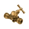 BONFIX Stopkraan 15 x 15 mm knel met aftapgelegenheid