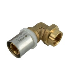 BONFIX Alu-pers kniekoppeling 1/2" bi.dr. x 25 mm