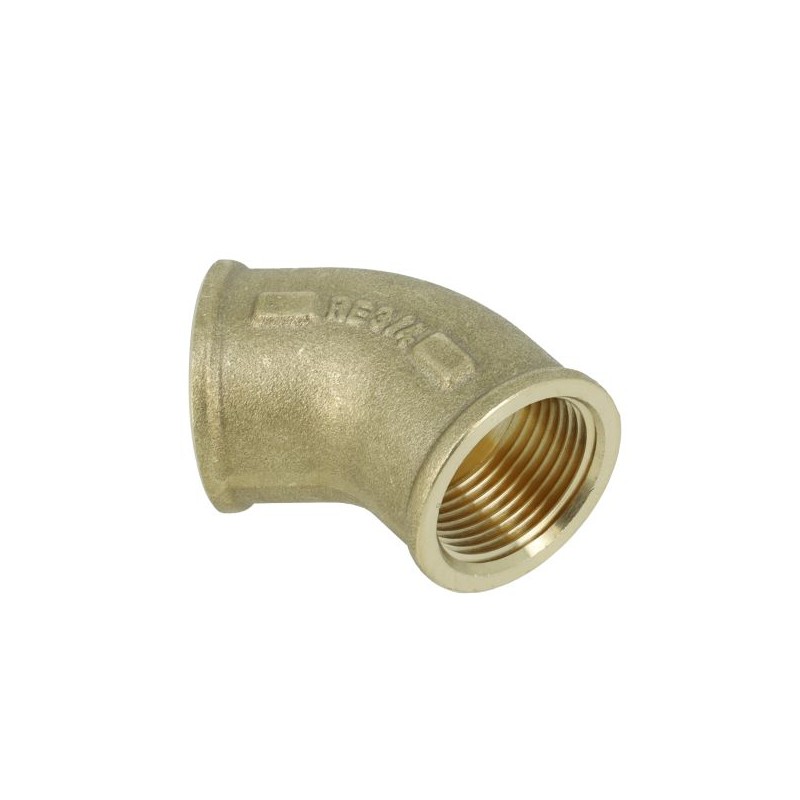 BONFIX Draad messing Bocht 45° 1" bi.dr. x bi.dr.