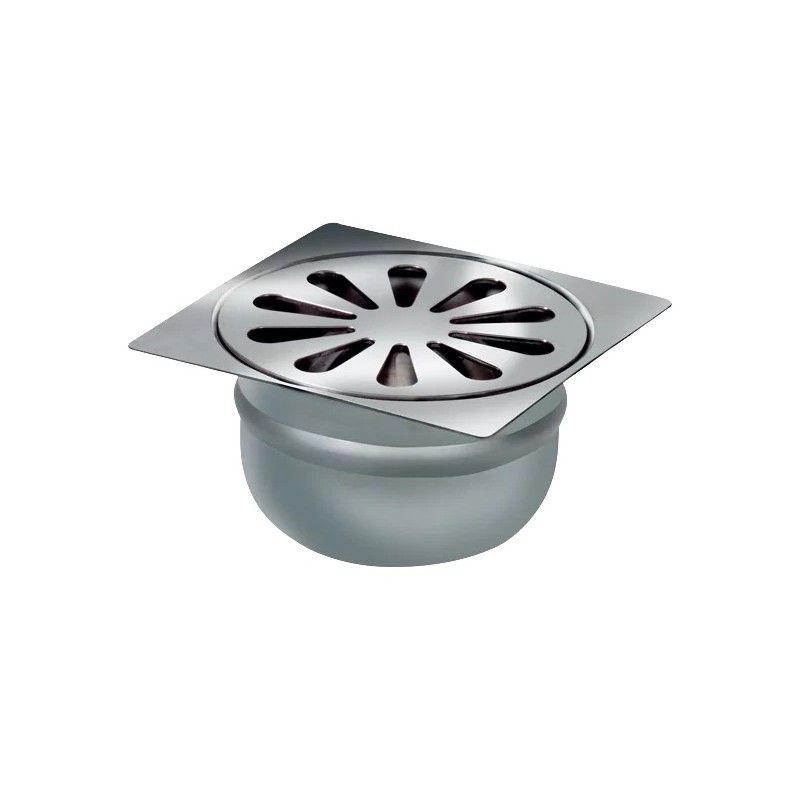 van den Berg rvs doucheput 10x10 nr.412   OU