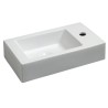 Rhea L fontein rechts 45,5 x 26 x 12 cm keramiek glans wit