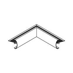 Roval Opaaltrim binnenhoek 51 x 35mm geanodiseerd