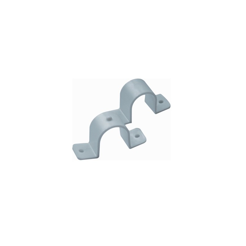 pvc valpijpzadel met stootdop wit