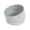 Nicoll PVC-Ti bocht 15 graden mof-spie lichtgrijs Ø80