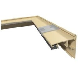 Roval Solo aluminium buitenhoek 100 x 55 mm gemoffeld