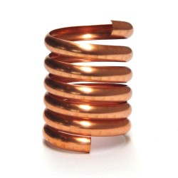 Koperen spiraalwrong 80mm streng a 5 stuks wrong