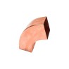 Koperen bocht vierkant 80x80mm 72gr mof/spie