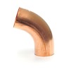 Koperen bocht 80mm 85gr mof x verjongd spie
