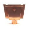 Wentzel koperen vergaarbak vierkant 80mm