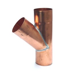 Koperen T-stuk 120mm 45gr 0.80mm