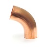 Koperen bocht 100mm 72gr mof x verjongd spie
