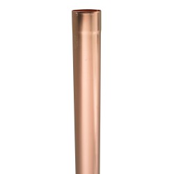 Koperen hemelwaterafvoerbuis gelast 500 x  80 x 0,60mm