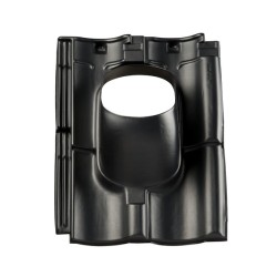 Dakdoorvoerpan 214 Verbeterde Holle 25-45° 4-pans BC zwart