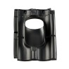 Dakdoorvoerpan 214 Verbeterde Holle 25-45° 4-pans BC zwart