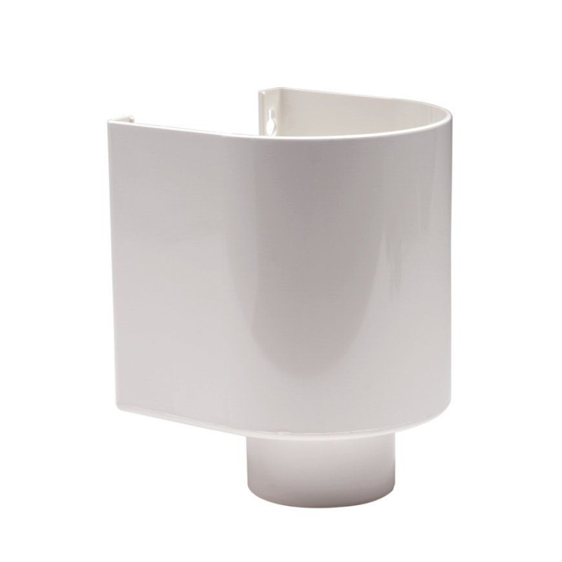 Dyka pvc vergaarbak 100 mm Wit