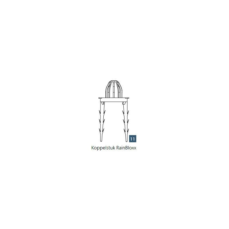 ACO Hexaline koppelstuk RainBloxx - 2 stuks