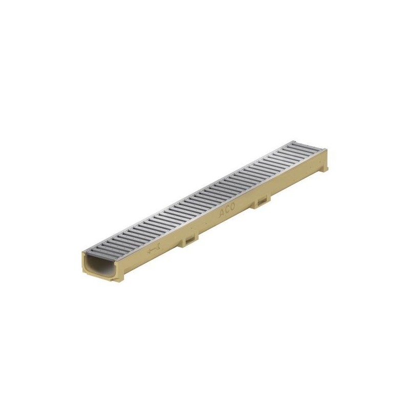 ACO Euroline H60 gootelement met verzinkt sleufrooster lengte 1 mtr.