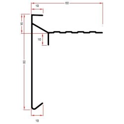 Roval daktrim Classic Plus 80 x 60mm gemoffeld