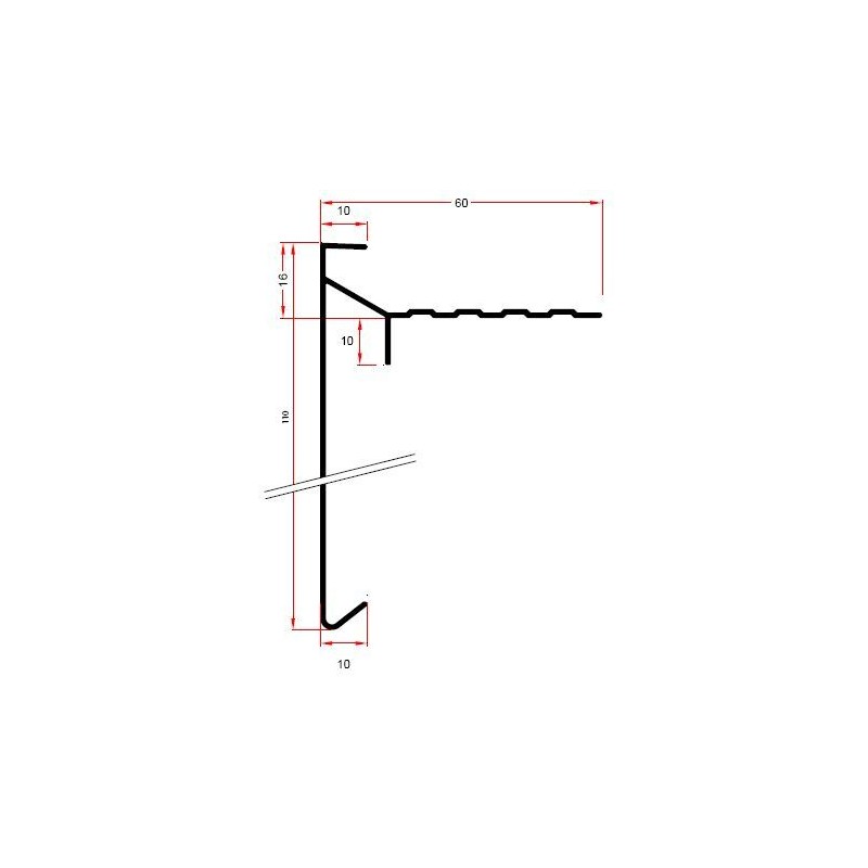 Roval daktrim Classic Plus 110 x 60mm gemoffeld