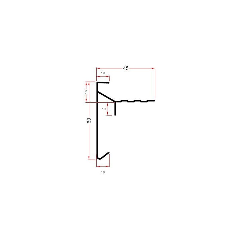 Roval daktrim Classic Plus 60 x 45mm geanodiseerd