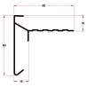 Roval daktrim Classic Plus 60 x 60mm gemoffeld