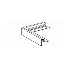 Roval-77 aluminium buitenhoek gemoffeld 75 x 80 mm