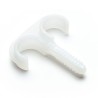 plugclip 25-30mm dubbel naturel