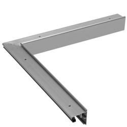 Roval Solo aluminium binnenhoek 120 x 55 mm gemoffeld