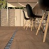 ACO Slimline lijngoot inclusief blank aluminium design rooster 1000mm