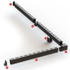 ACO Slimline lijngoot inclusief blank aluminium design rooster 1000mm