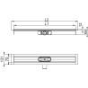 ACO Showerdrain C-Colours douchegoot zwart laag 785 mm