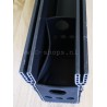 ACO Slimline Zandvanger rubber zwart