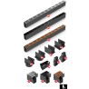ACO Slimline lijngoot inclusief zwart aluminium design rooster 1000mm