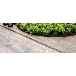 ACO Slimline lijngoot inclusief CorTen design rooster 1000mm