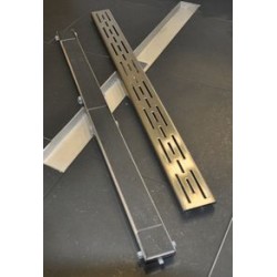 Wiesbaden RVS tegelrooster 80cm