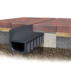ACO Hexa Slotline zwart goot met 2 opzetstukken H60 L1000mm