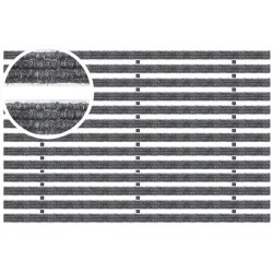 ACO House and Garden aluminium mat met tapijtstroken 600 x 600mm