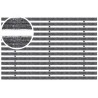 ACO House and Garden aluminium mat met tapijtstroken 600 x 600mm