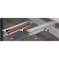 ACO Showerdrain X WTW douchegoot 800 mm flens omlopend uitlaat links